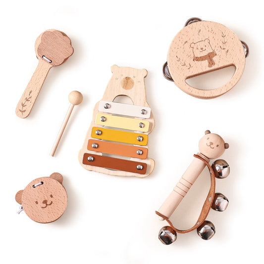 Wooden Orff Musical Instrument Set