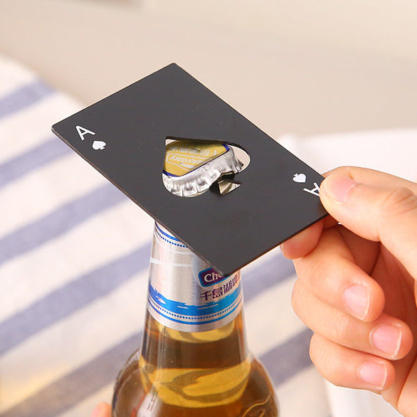 Stainless Steel Poker Bottle Opener