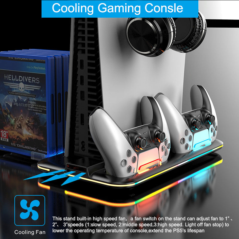 PS5 Slim Charging and Cooling Station