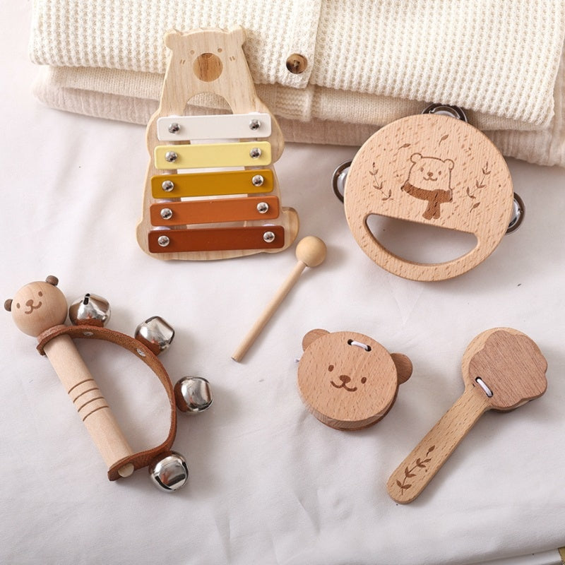 Wooden Orff Musical Instrument Set