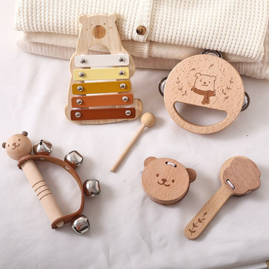 Wooden Orff Musical Instrument Set