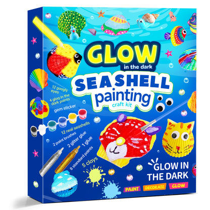 Seashell Painting Kit for Kids - Art and Craft Gift Kit
