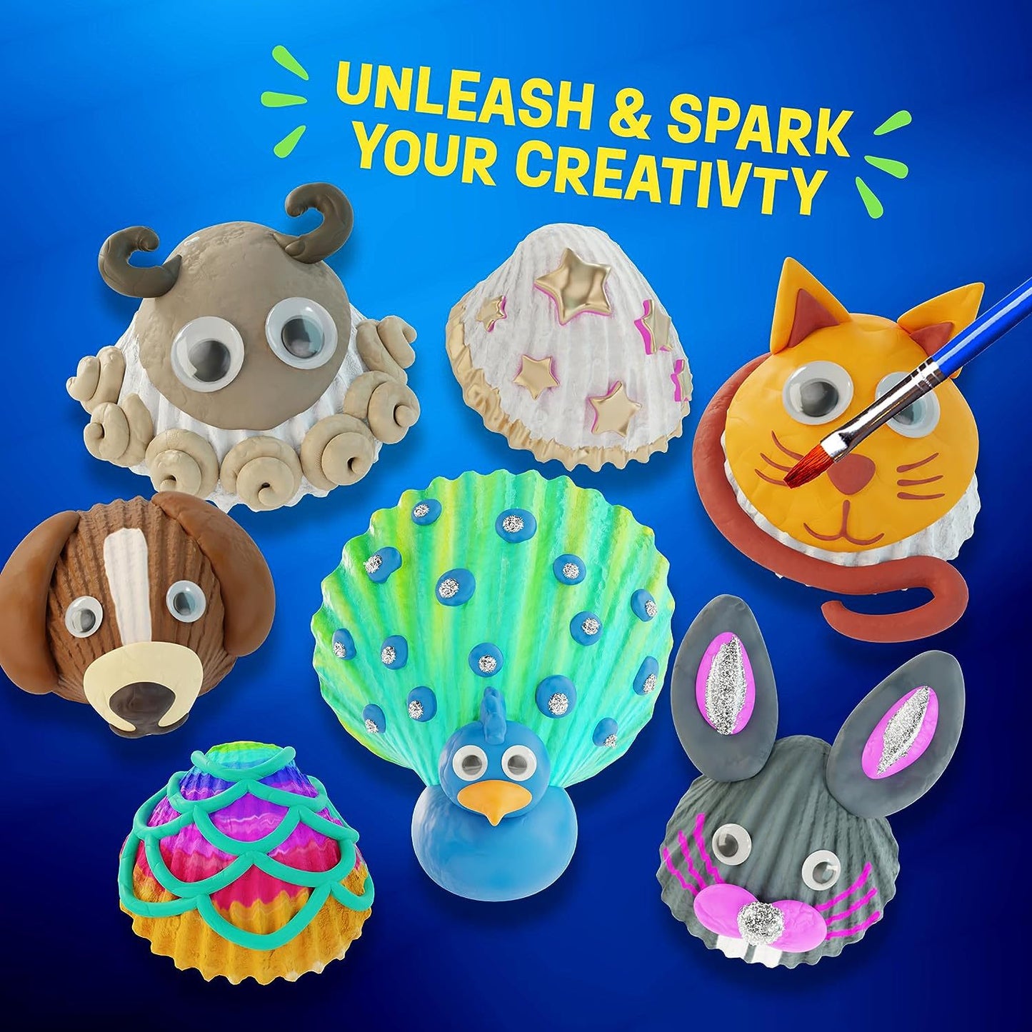 Seashell Painting Kit for Kids - Art and Craft Gift Kit