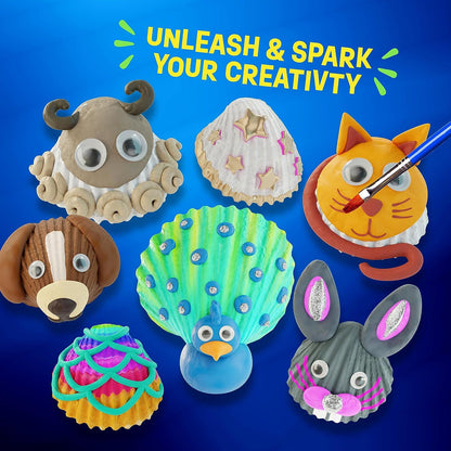 Seashell Painting Kit for Kids - Art and Craft Gift Kit