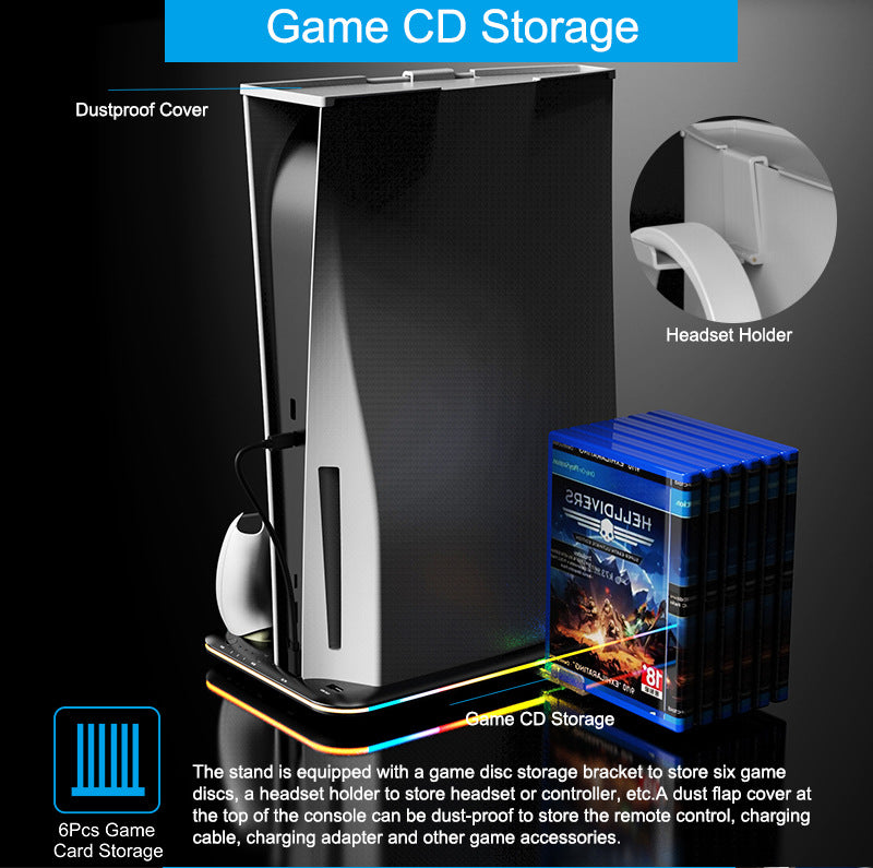 PS5 Slim Charging and Cooling Station