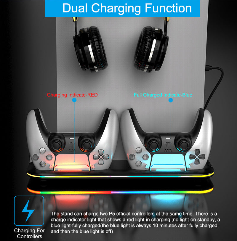 PS5 Slim Charging and Cooling Station