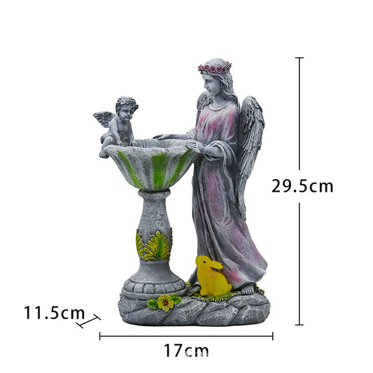 Angel Figurine Garden Outdoor Solar-Powered Patio Decorative Light.