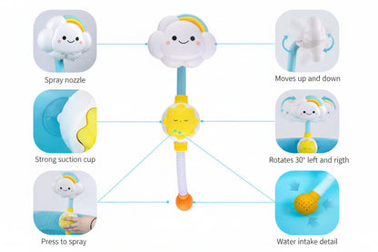 Children's bath spray sunflower bathroom water toys