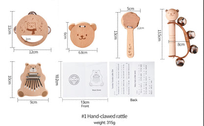 Wooden Orff Musical Instrument Set